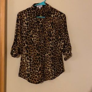 Express Button Down Blouse